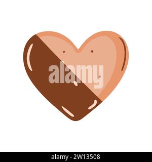 Ensemble de bonbons. Biscuits au chocolat, amandes et orange Illustration de Vecteur