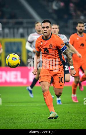 Milan, Italie, 20/12/2023, Lautaro Martinez du FC Internazionale lors du match de football italien de la Coppa Italia FC Internazionale vs Bologne au stade San Siro de Milan, Italie le 20 décembre 2023 crédit : Piero Cruciatti/Alamy Live News Banque D'Images