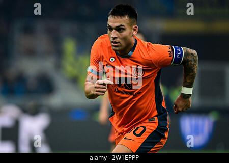 Milan, Italie, 20/12/2023, Lautaro Martinez du FC Internazionale lors du match de football italien de la Coppa Italia FC Internazionale vs Bologne au stade San Siro de Milan, Italie le 20 décembre 2023 crédit : Piero Cruciatti/Alamy Live News Banque D'Images