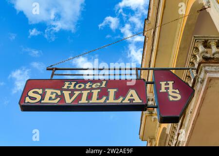 Hotel Sevilla, Ciego de Avila, Cuba Banque D'Images