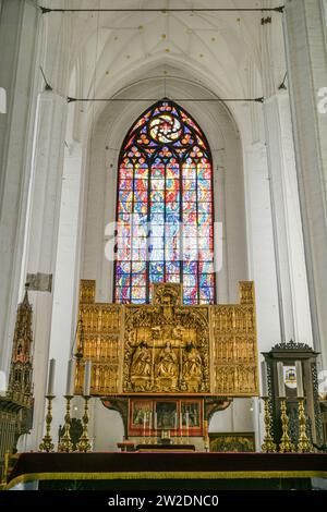 Hauptaltar von Michael von Augsburg, Marienkirche, Danzig, Woiwodschaft Pommern, Polen Banque D'Images