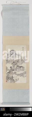 Peinture à rouleaux dans le style des quatre Wangs, Xiang Wenyan, 1897 peinture à rouleaux dans le style des quatre Wangs. Avec AK-RAK-1991-2-2, AK-RAK-1991-2-3 et AK-RAK-1991-2-4 dans une boîte en bois. Encre Huai'an. Papier rouleau peinture dans le style des quatre Wangs. Avec AK-RAK-1991-2-2, AK-RAK-1991-2-3 et AK-RAK-1991-2-4 dans une boîte en bois. Encre Huai'an. papier Banque D'Images