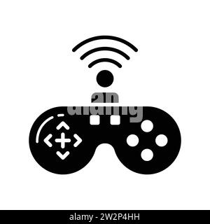 Vérifiez cette conception vectorielle de manette de jeu sans fil dans un style moderne, icône premium Illustration de Vecteur