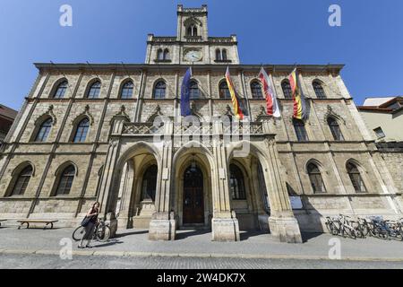 Altes Rathaus, Marktplatz, Weimar, Thüringen, Allemagne Banque D'Images