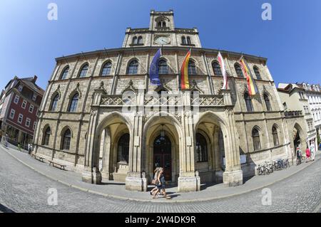 Altes Rathaus, Marktplatz, Weimar, Thüringen, Allemagne Banque D'Images