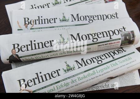 Tageszeitung "Berliner Morgenpost" Banque D'Images