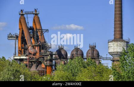 Hochofen Hüttenwerk, Arcelor Mittal, Eisenhüttenstadt, Brandebourg, Allemagne Banque D'Images