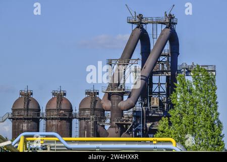 Hochofen Hüttenwerk, Arcelor Mittal, Eisenhüttenstadt, Brandebourg, Allemagne Banque D'Images