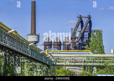 Hochofen Hüttenwerk, Arcelor Mittal, Eisenhüttenstadt, Brandebourg, Allemagne Banque D'Images