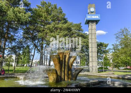 Denver-Brunnen, Werkstraße, Eisenhüttenstadt, Brandebourg, Allemagne Banque D'Images