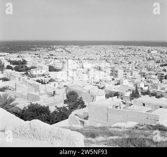 Aperçu de la ville de Damas ca. 1950-1955 Banque D'Images