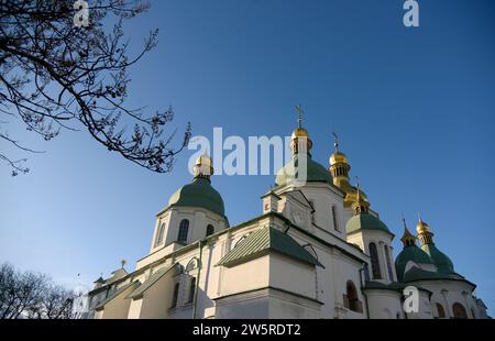 Kiev, Ukraine. 20 décembre 2023. La cathédrale Sainte-Sophie est photographiée dans la zone de conservation nationale Sainte-Sophie de Kiev à Kiev, en Ukraine, le 20 décembre 2023. (Photo par Ukrinform/NurPhoto) crédit : NurPhoto SRL/Alamy Live News Banque D'Images