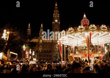 Le marché de Noël à Vienne, Autriche Banque D'Images