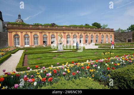 Orangerie inférieure, château Renaissance de Weilburg, Weilburg an der Lahn, Hesse, Allemagne, Europe Banque D'Images