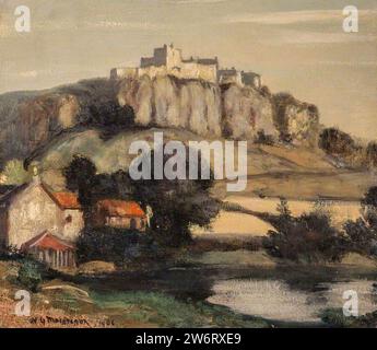 William York MacGregor (1855-1923) - Un château sur une falaise - NG 1957 - National Galleries of Scotland. Banque D'Images