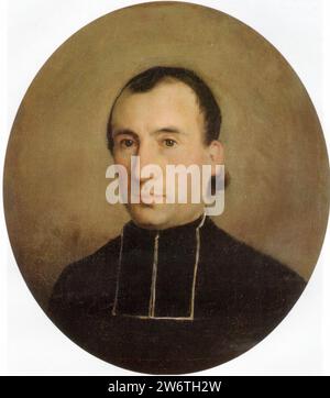 Guillaume-Adolphe Bouguereau (1825-1905) - Portrait d'Eugène Bouguereau (1850). Banque D'Images