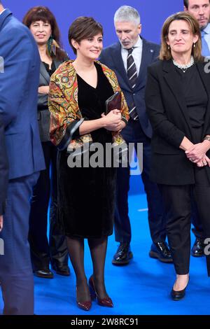 Madrid, Madrid, Espagne. 21 décembre 2023. Isabel Rodriguez, Teresa Ribera, vice-présidente et ministre de l'Environnement assistent au concert de clôture de la présidence espagnole du Conseil de l'Union européenne à l'Auditorium national le 21 décembre 2023 à Madrid, Espagne (crédit image : © Jack Abuin/ZUMA Press Wire) À USAGE ÉDITORIAL UNIQUEMENT! Non destiné à UN USAGE commercial ! Banque D'Images