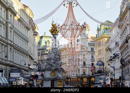 La rue commerçante Graben à Vienne, Autriche Banque D'Images