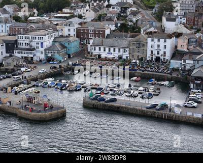 Harbour Falmouth Cornwall UK drone, aérien Banque D'Images