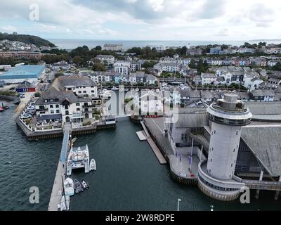 National Maritime Museum Falmouth Cornwall drone, aérien Banque D'Images