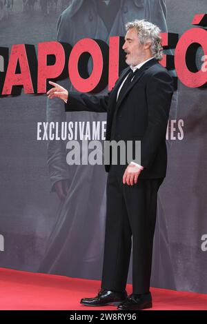 Le photocall de la première du film NAPOLÉON au Museo del Prado à Madrid le 20 novembre 2023 Espagne avec : Joaquin Phoenix où : Madrid, Espagne quand : 20 novembre 2023 crédit : Oscar Gonzalez/WENN Banque D'Images