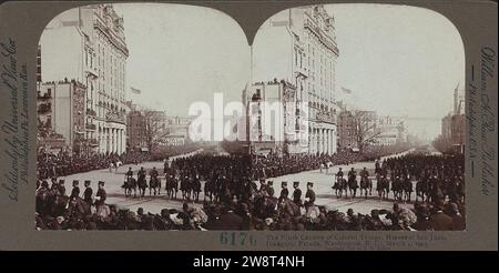 Wrau-1905-inaugural-parade-9th-CAV. Banque D'Images