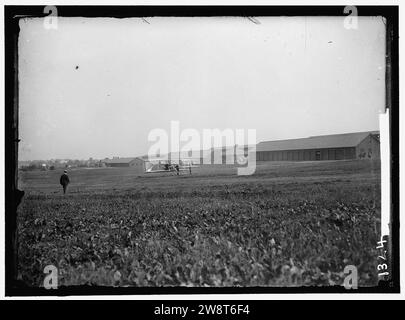 Vols WRIGHT, Fort Myer, VA, juillet 1909. Premier vol de l'armée ; voir l'AVION DE WRIGHT Banque D'Images