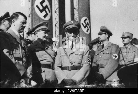WWII, Europe, Allemagne, ''hiérarchie nazie, Hitler, Goering, Goebbels, Hess'', les années désespérées p143 Banque D'Images