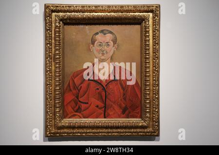 Autoportrait de Joan Miró au Musée Pablo Picasso à Barcelone, Espagne Banque D'Images