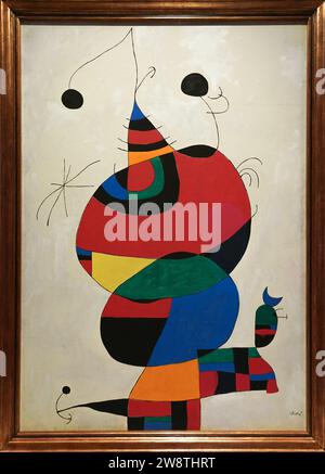 Joan Miro, peinture - Musée Pablo Picasso à Barcelone, Espagne Banque D'Images