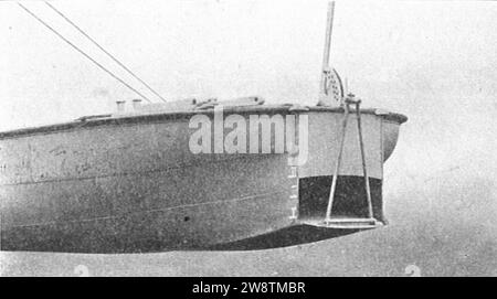 Volet de poupe Yarrow, léger tirant d'eau (Rankin Kennedy, Modern Engines, vol V). Banque D'Images