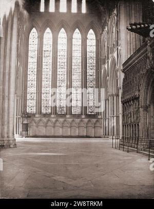 York Minster les cinq Sœurs par George Washington Wilson 1865. Banque D'Images
