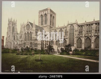 La cathédrale de York. Côté Sud Banque D'Images