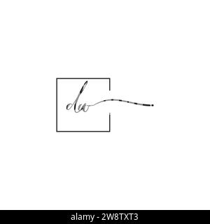 Concept de logo DW siganture dans un design professionnel de haute qualité qui imprimera bien sur tous les supports d'impression Illustration de Vecteur