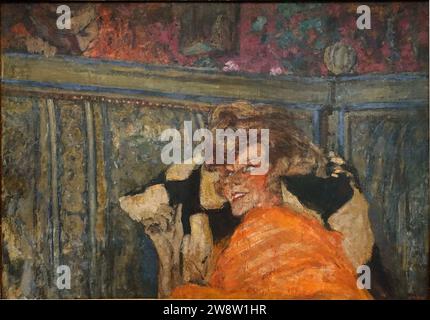 Yvonne Printemps et Sacha Guitry, par Edouard Vuillard, c. 1917, huile sur papier sur toile Banque D'Images