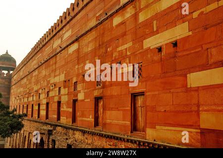 Vue partielle de King's Gate, Fatehpur Sikri, Uttar Pradesh, Inde Banque D'Images