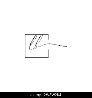 Concept de logo LB siganture dans un design professionnel de haute qualité qui imprimera bien sur tous les supports d'impression Illustration de Vecteur