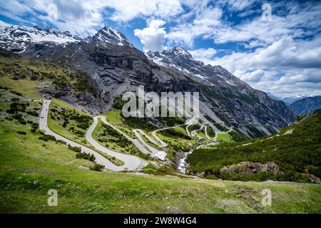 Au col du Stelvio près de Bormio, Italie Banque D'Images