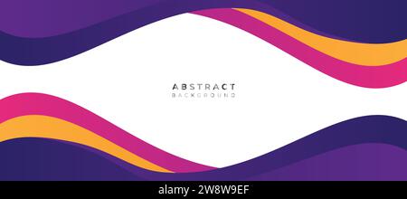 illustration vectorielle de fond coloré ondulé abstrait Illustration de Vecteur