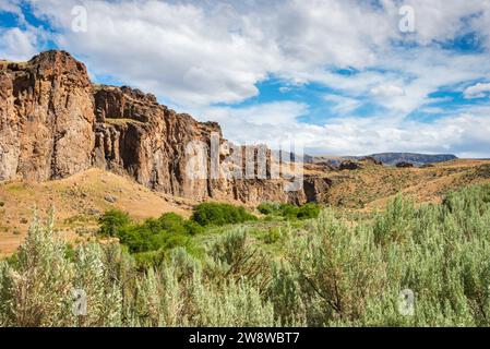 Vue sur la zone naturelle de l'État de Sucor Creek, Oregon Banque D'Images