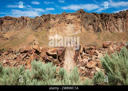 Vue sur la zone naturelle de l'État de Sucor Creek, Oregon Banque D'Images