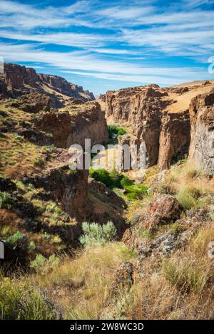 Vue sur la zone naturelle de l'État de Sucor Creek, Oregon Banque D'Images