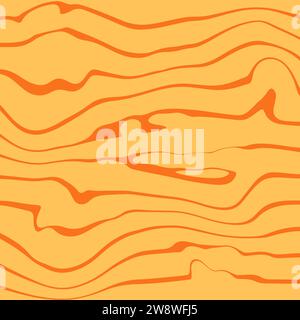 Imprimés de style dessin animé avec fleurs et champignons, verres et éléments rétro. Free Spirit Fun backgrounds.Bohemian Seamless Patterns des années 70 Illustration de Vecteur