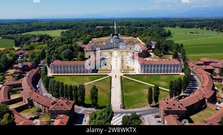 Drone photo Stupinigi pavillon de chasse Turin Italie Europe Banque D'Images