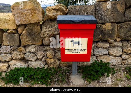 Vacances à la ferme Tuta à Kerċem, Gozo, Malte Banque D'Images