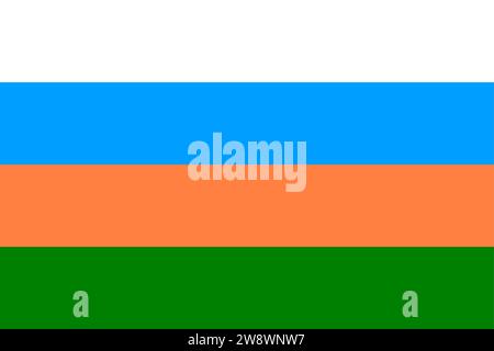 Drapeau vecteur de l'Inde. Dimensions précises et couleurs officielles. Symbole de patriotisme et de liberté. Ce fichier est adapté pour l'édition numérique et printin Illustration de Vecteur