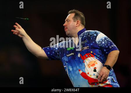 Alexandra Palace, Londres, Royaume-Uni. 22 décembre 2023. 2023/24 PDC Paddy Power World Darts Championships Day 8 session de l'après-midi ; crédit : action plus Sports/Alamy Live News Banque D'Images