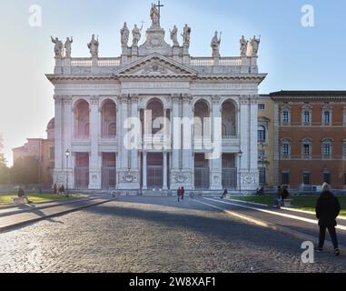 Archibasilique Saint-Jean-de-Latran, Rome, Italie, siège de l'évêque de Rome. Banque D'Images