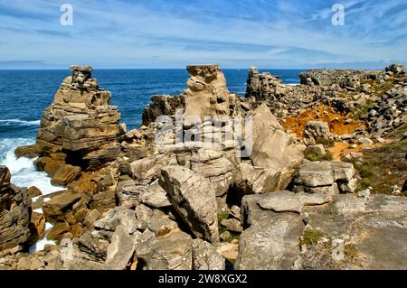 Cap Carvoeiro à Peniche, Portugal Banque D'Images