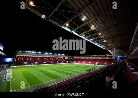 Vue générale d'Ashton Gate avant le match du championnat Sky Bet Bristol City vs Hull City à Ashton Gate, Bristol, Royaume-Uni, le 22 décembre 2023 (photo Ashley Crowden/News Images) dans , le 12/17/2023. (Photo Ashley Crowden/News Images/Sipa USA) Banque D'Images